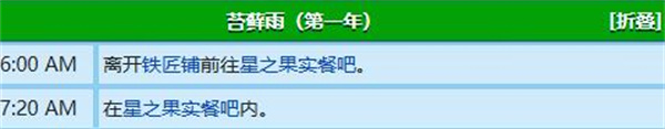 星露谷物语乔治行程表